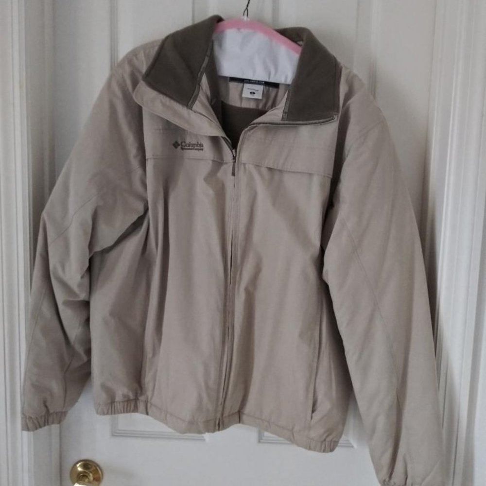 Columbia Heavy Tan Gear Lined jacket  Size XL